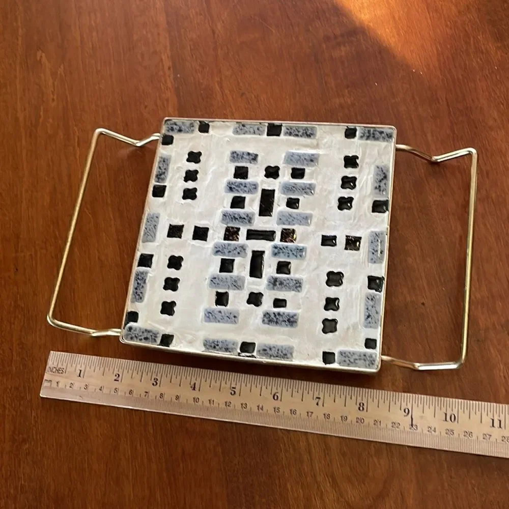 Mid Century Mosaic Tile Trivetl